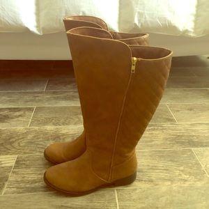 Camel Knee High Boots